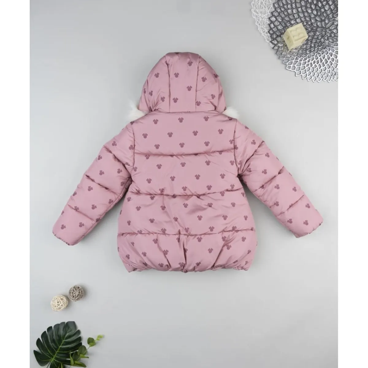 Abrigo acolchado niña rosa Minnie*Prenatal Online