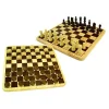 Ajedrez y Damas de madera - juego de mesa*ZIG ZAG New