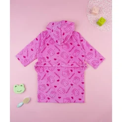 Albornoz de niña Hello Kitty en algodón rizo*Prenatal Clearance
