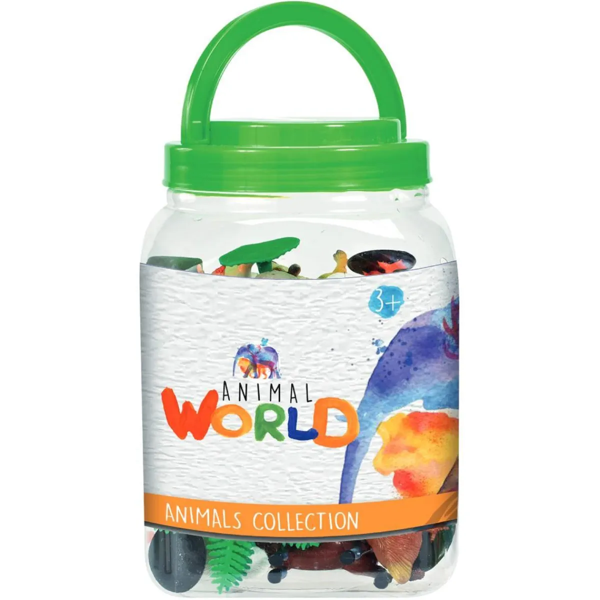 - Bote con 28 animales*ANIMAL WORLD Hot