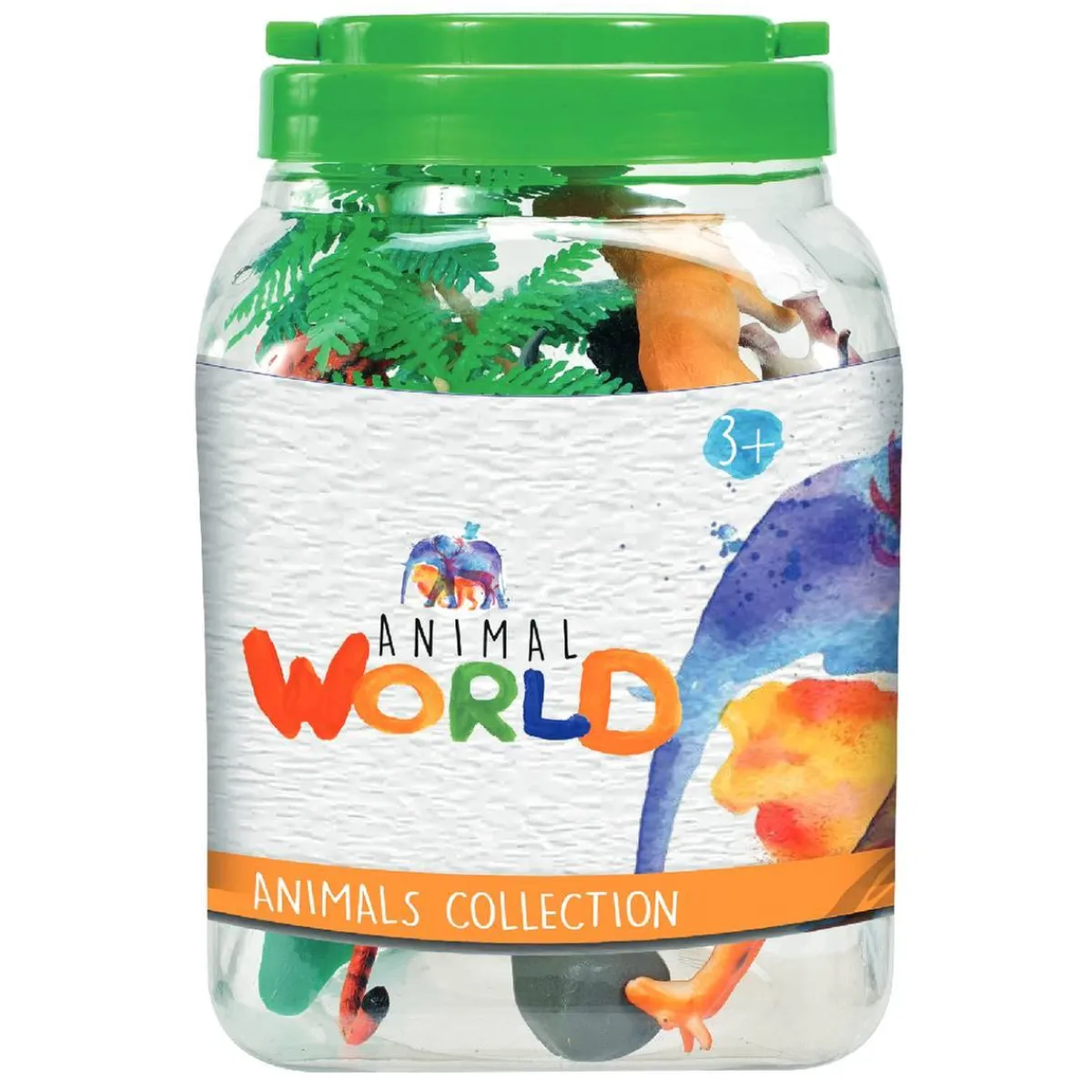 - Bote con 28 animales*ANIMAL WORLD Hot