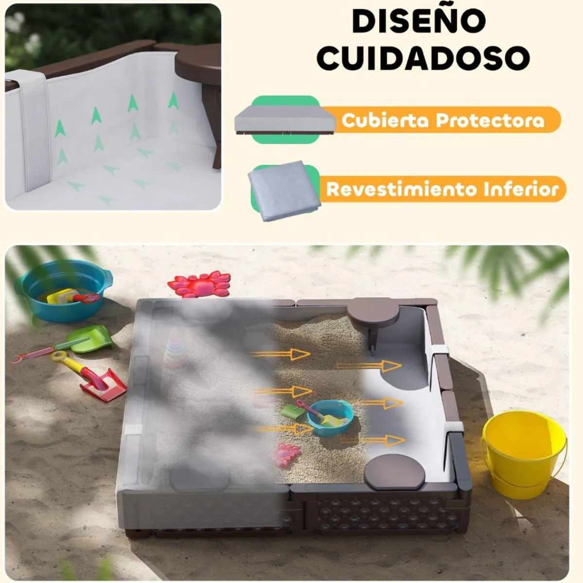 Sale Arenero con 4 asientos Juguetes De Verano