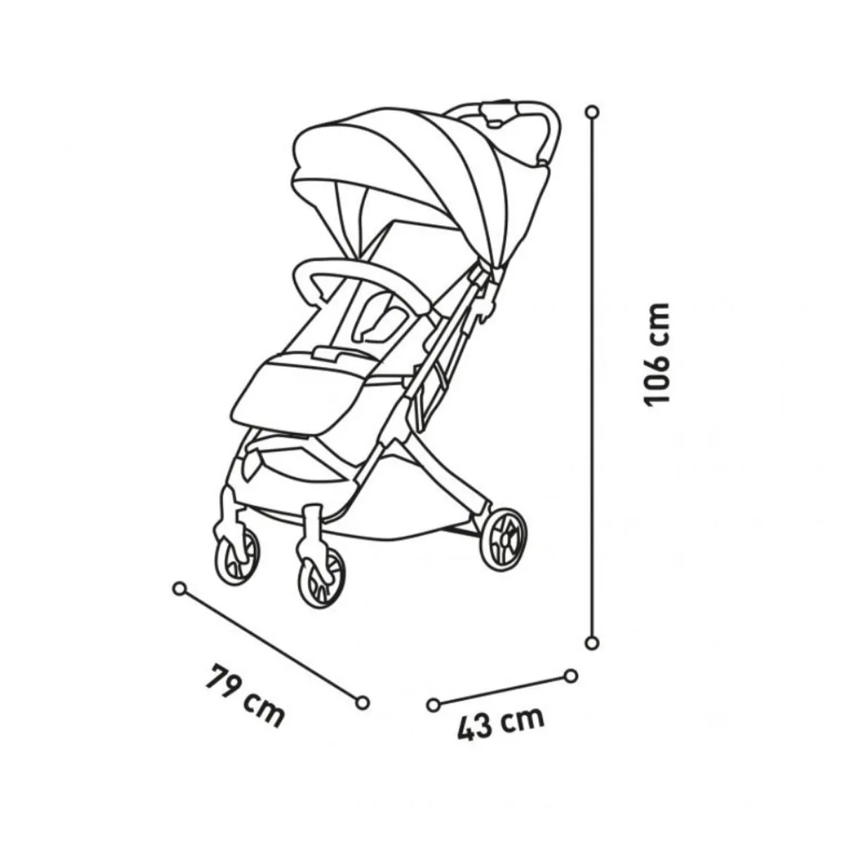 Asalvo - Silla de Paseo Amsterdam Dorada*A SALVO Sale