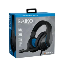 Auriculares Gaming Saiko PS Negro*INDECA Outlet