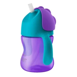 Clearance - Taza con pajita 200ml lila Preparación Comida Y Accesorios·Tazas Y Vasos