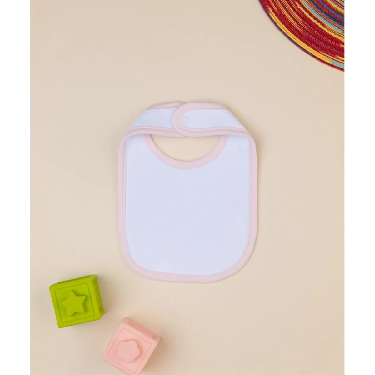 New Babero niña blanco/rosa Recién Nacido·Ropa Y Accesorios|Ropa Y Accesorios·Baberos