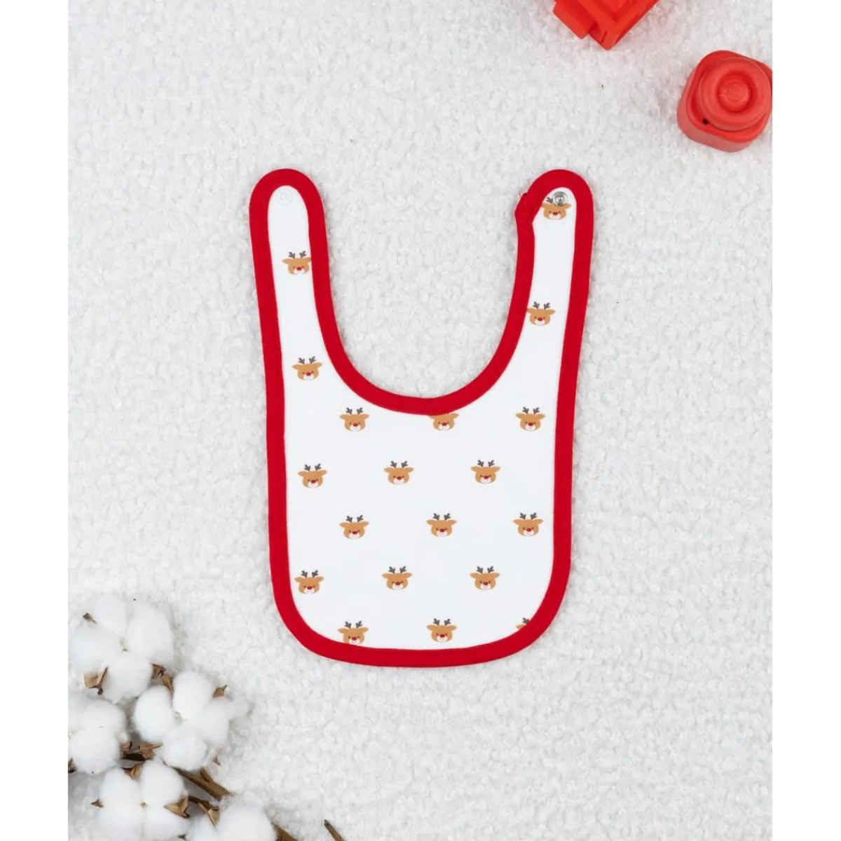 Sale Babero niño – reno all over con vivo rojo Ropa Y Accesorios·Baberos|Recién Nacido·Ropa Y Accesorios