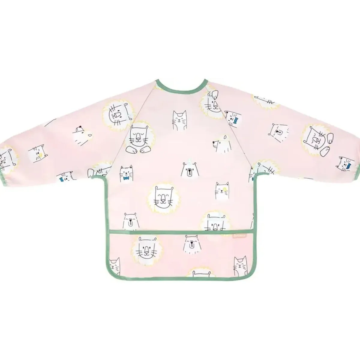 Babero Rosa Manga Larga Impermeable Ajustable ㅤ*BABYMOOV Outlet
