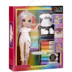 BABY born - Muñeca Fashion DIY ojos azules, top y zapatos extra, rotuladores lavables arcoiris*RAINBOW HIGH Clearance