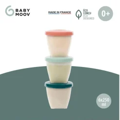 Outlet - 6 Recipientes Babybols 250 ml Preparación Comida Y Accesorios·Termos, Recipientes Y Contenedores