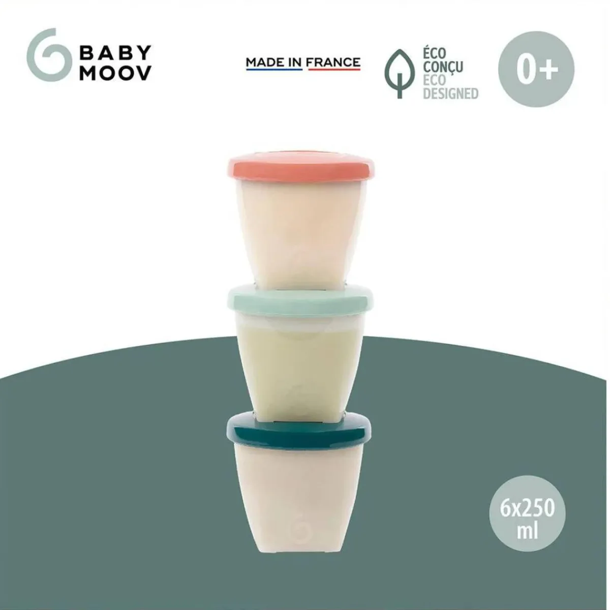 Outlet - 6 Recipientes Babybols 250 ml Preparación Comida Y Accesorios·Termos, Recipientes Y Contenedores