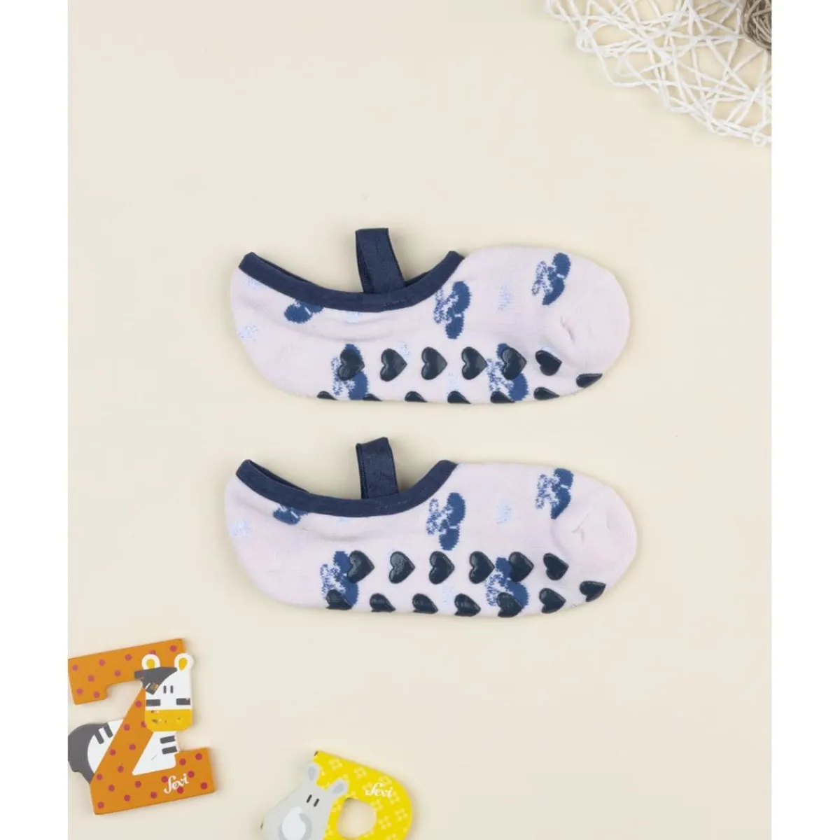 Bailarinas de punto rosa y azul para niña*Prenatal New