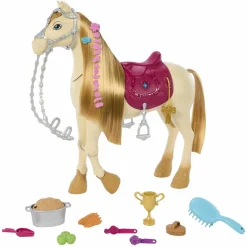 Clearance Barbie - Caballo interactivo bailarín con sonidos y accesorios Muñecas