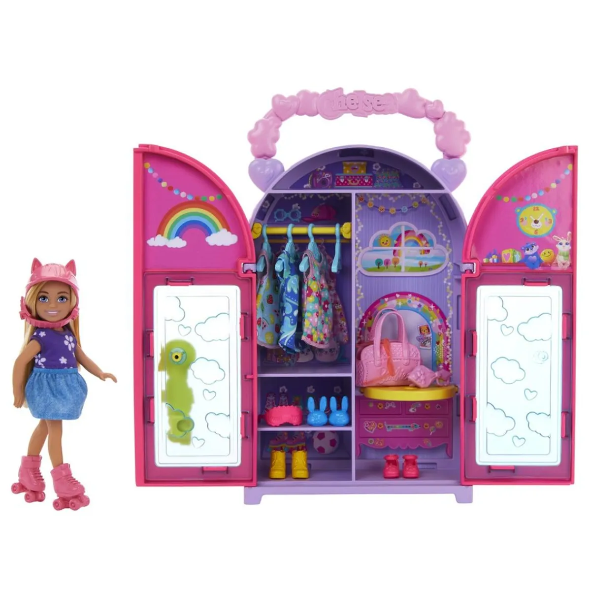 Online Barbie - Muñeca chelsea con armario, ropa y accesorios Muñecas