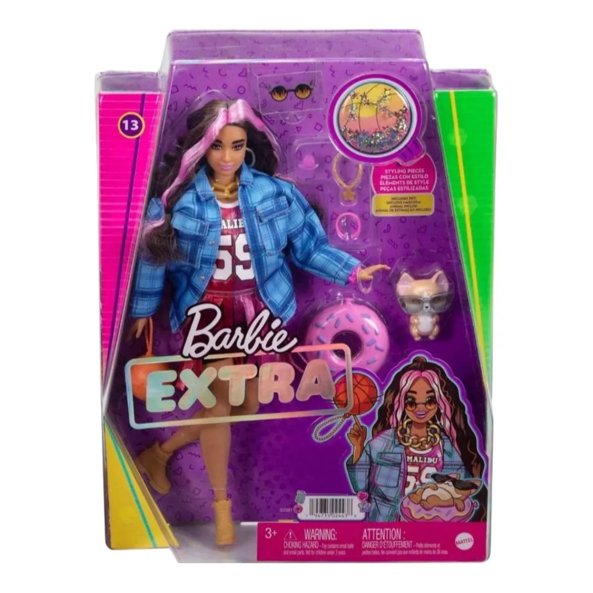Hot Barbie - Muñeca Extra - Camiseta de Baloncesto Muñecas