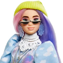 Best - Muñeca Extra - Pelo rosado y violeta Muñecas