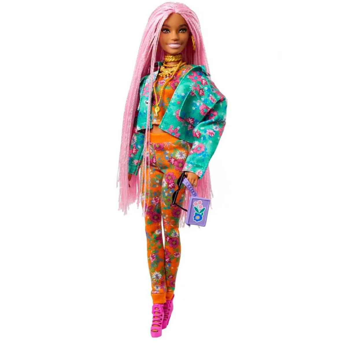 Discount Barbie - Muñeca Extra - Trenzas rosas Muñecas