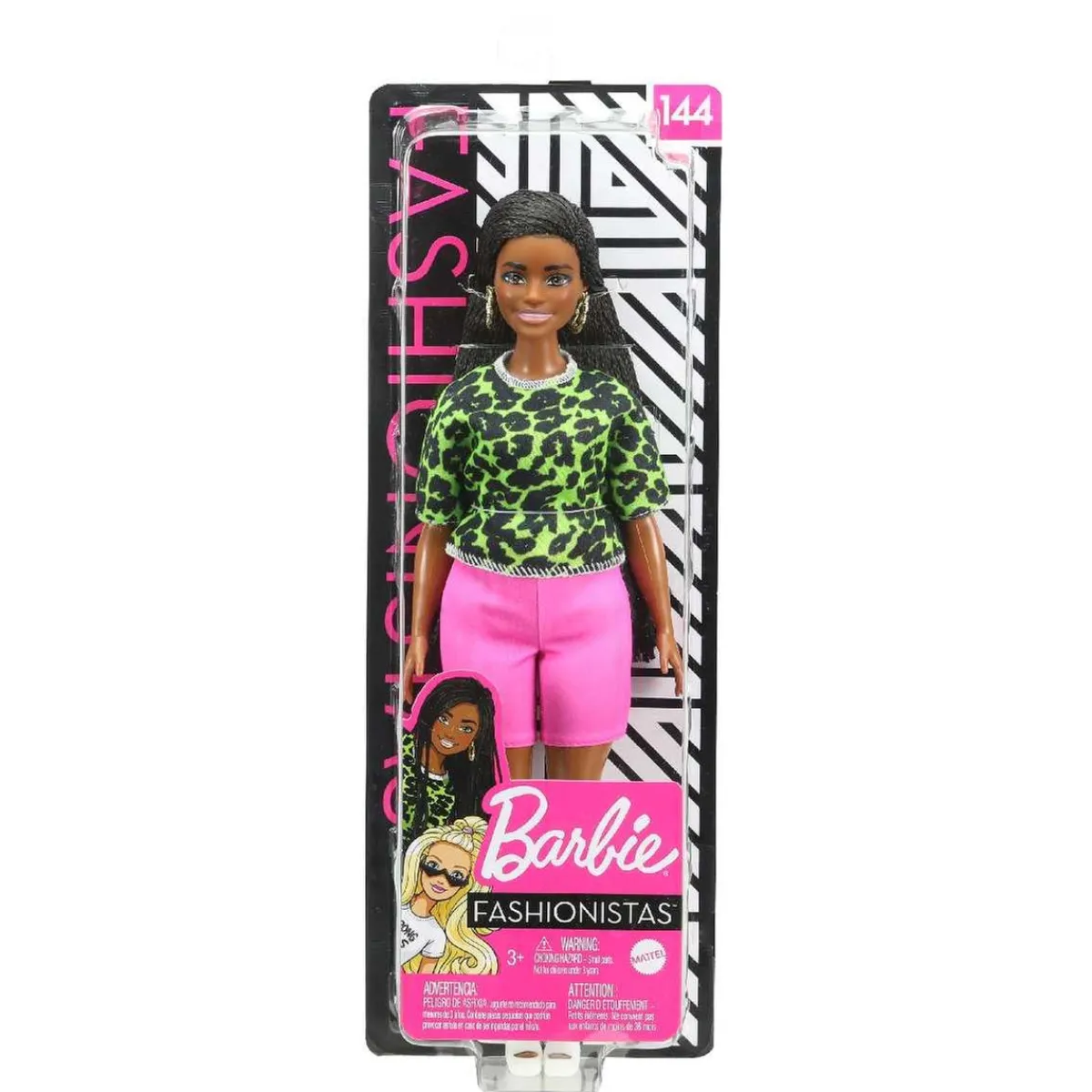 Best - Muñeca Fashionista - Camiseta neón leopardo Muñecas