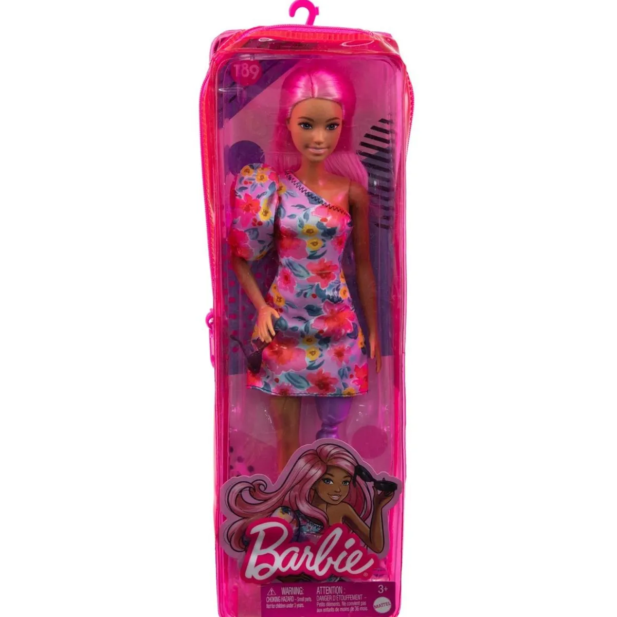 Barbie - Muñeca Fashionista con Gafas y Vestido Floral ㅤ*MATTEL