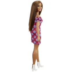 Online - Muñeca Fashionista Curvy Vitiligo - Vestido de lunares Muñecas
