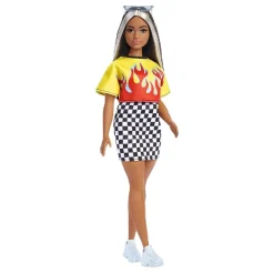 - Muñeca fashionista - Top con llamas y falda a cuadros*BARBIE Discount