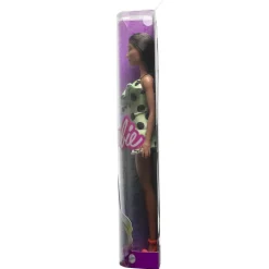Clearance Barbie - Muñeca Fashionista con vestido asimétrico y accesorios de moda ㅤ Muñecas