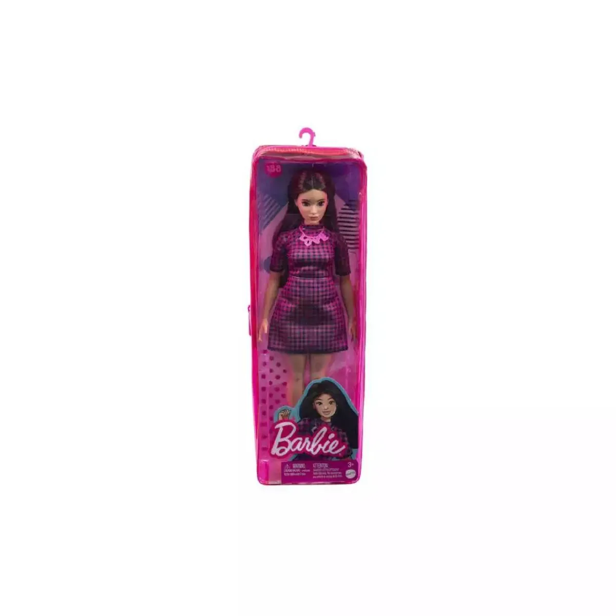 Best - Muñeca fashionista - vestido rosa a cuadros Muñecas