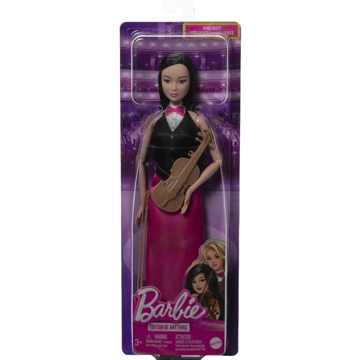 Barbie - Muñeca Músico Violín con Vestido Elegante y Accesorios ㅤ*MATTEL Hot