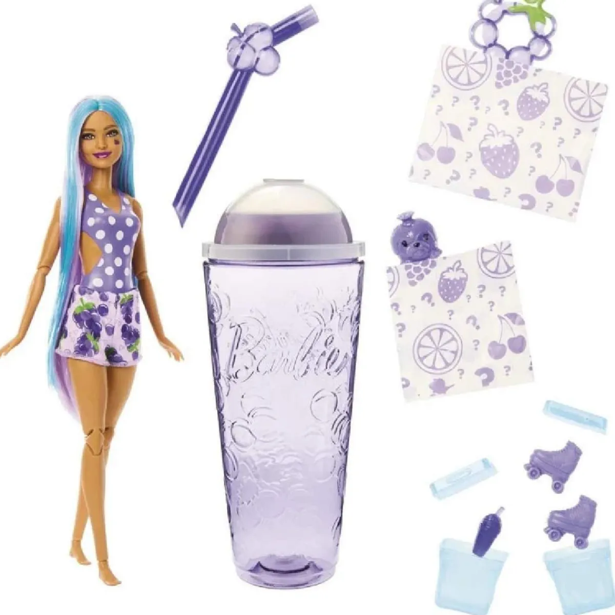 Hot Barbie - Pop Reveal Serie frutas: Uvas Muñecas