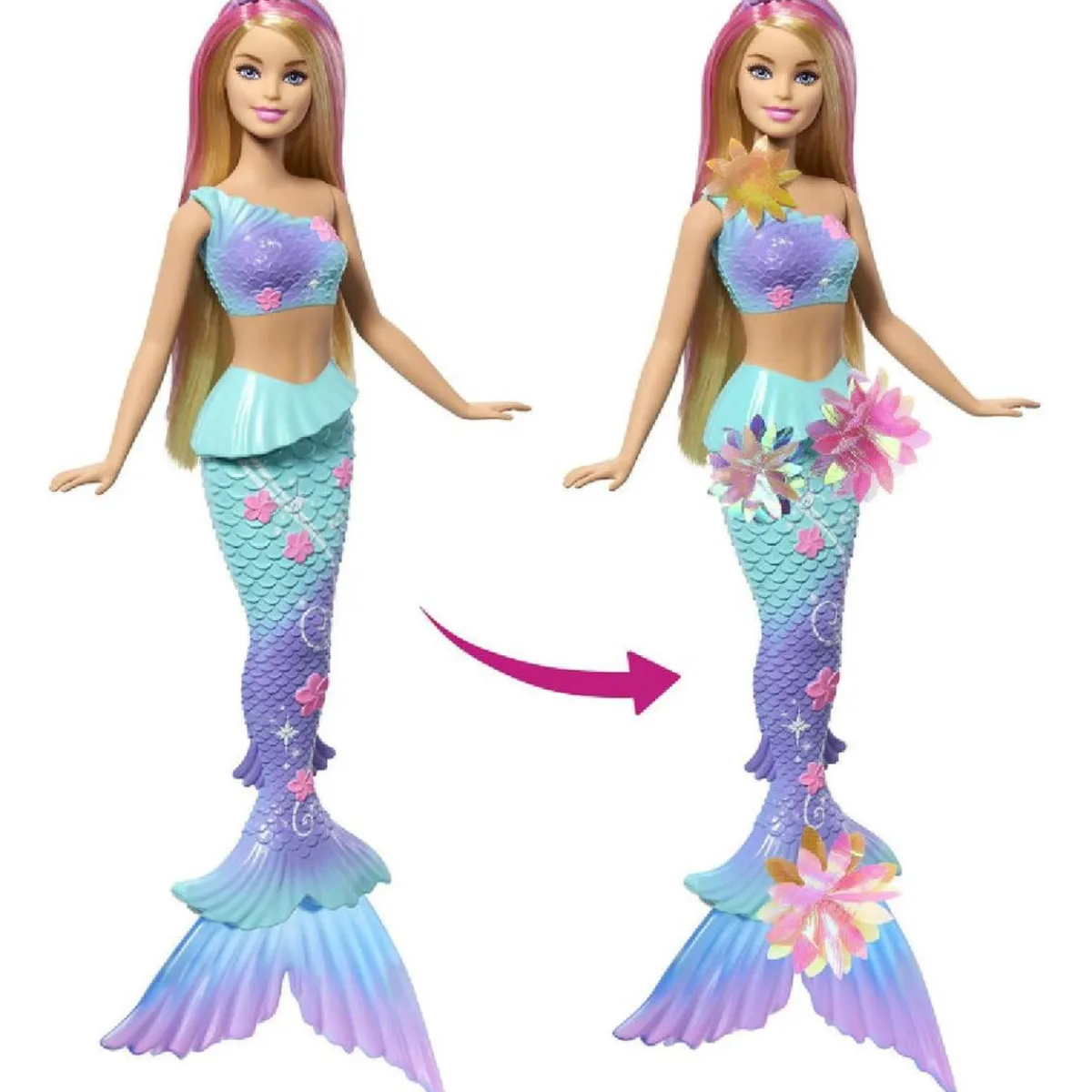 - Sirena Flores Mágicas - Rubia*BARBIE Clearance