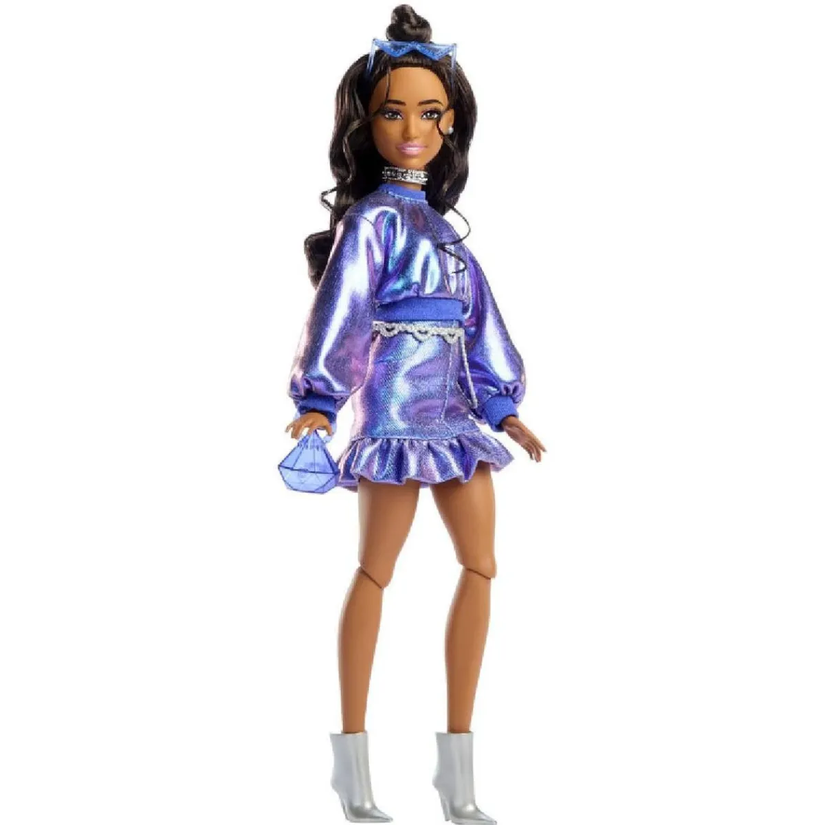 Barbie Deluxe Style - Conjunto Azul Metalizado Muñecas