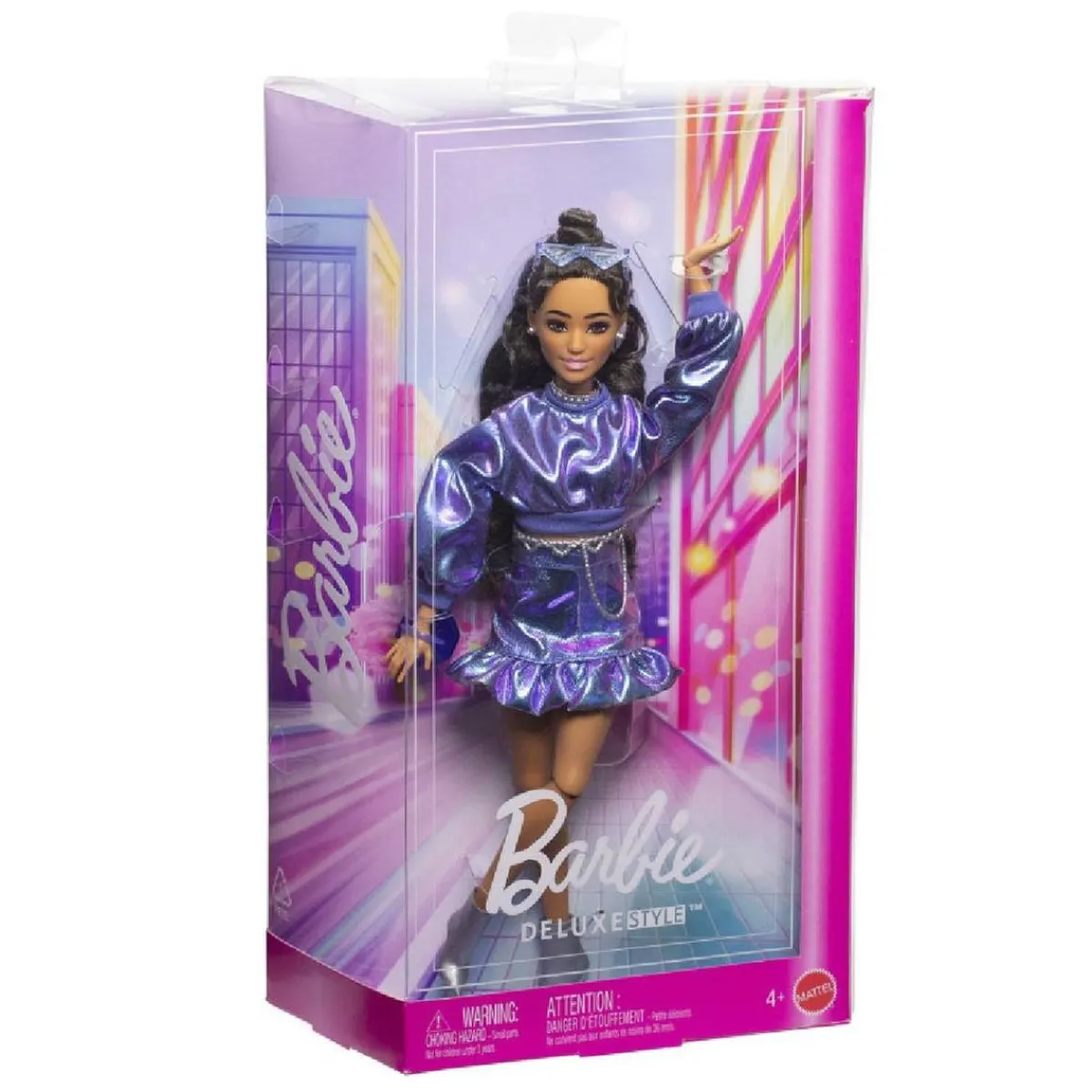 Barbie Deluxe Style - Conjunto Azul Metalizado Muñecas