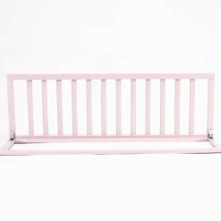 Outlet Barrera de cama de Madera Natural Rosa Seguridad·Antigolpes Y Reductores