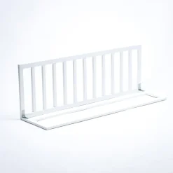 New Barrera de cama de Madera Natural Blanca Seguridad·Antigolpes Y Reductores