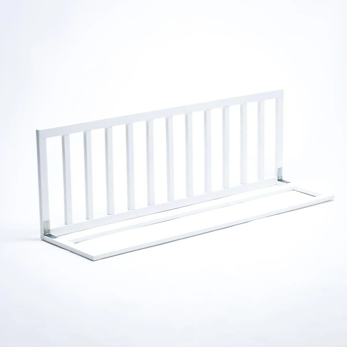 New Barrera de cama de Madera Natural Blanca Seguridad·Antigolpes Y Reductores