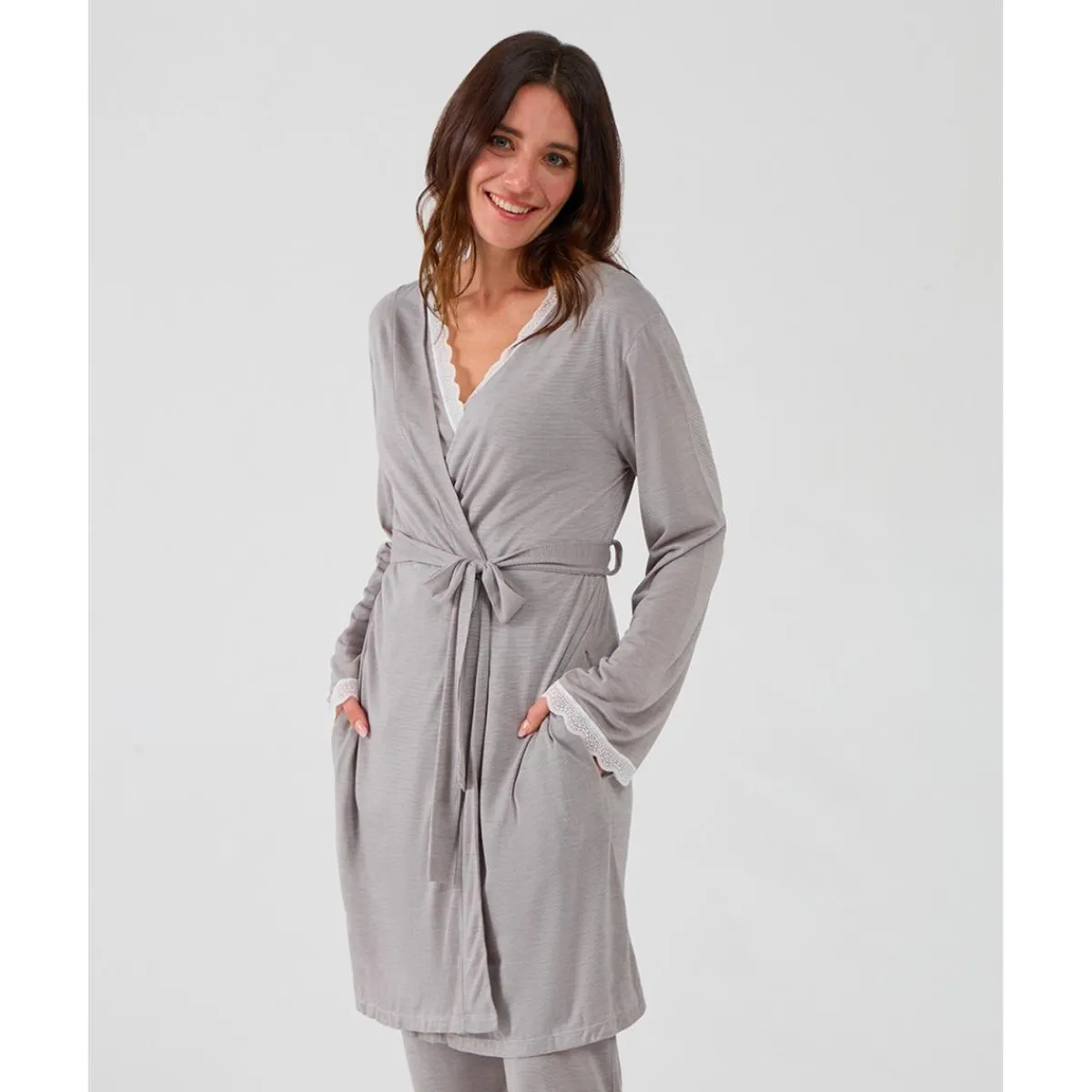 Bata premamá de lactancia con encaje*Prenatal Sale