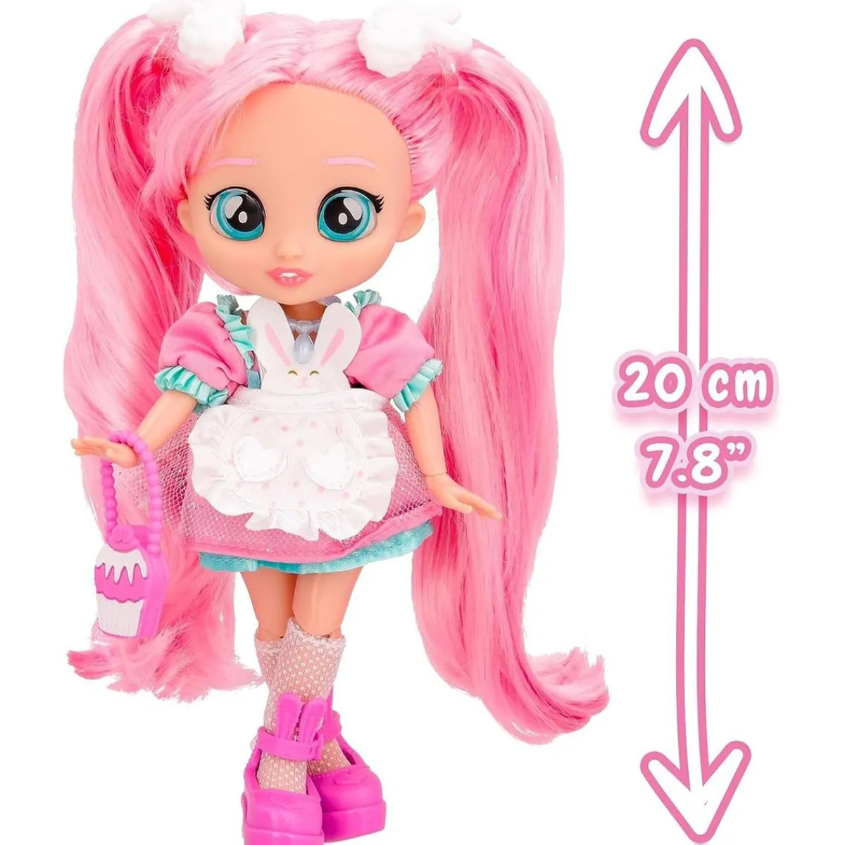 Hot Bebés Llorones - Best Friends Forever Serie 3 Coney con pelo largo y 9 accesorios ㅤ Muñecas