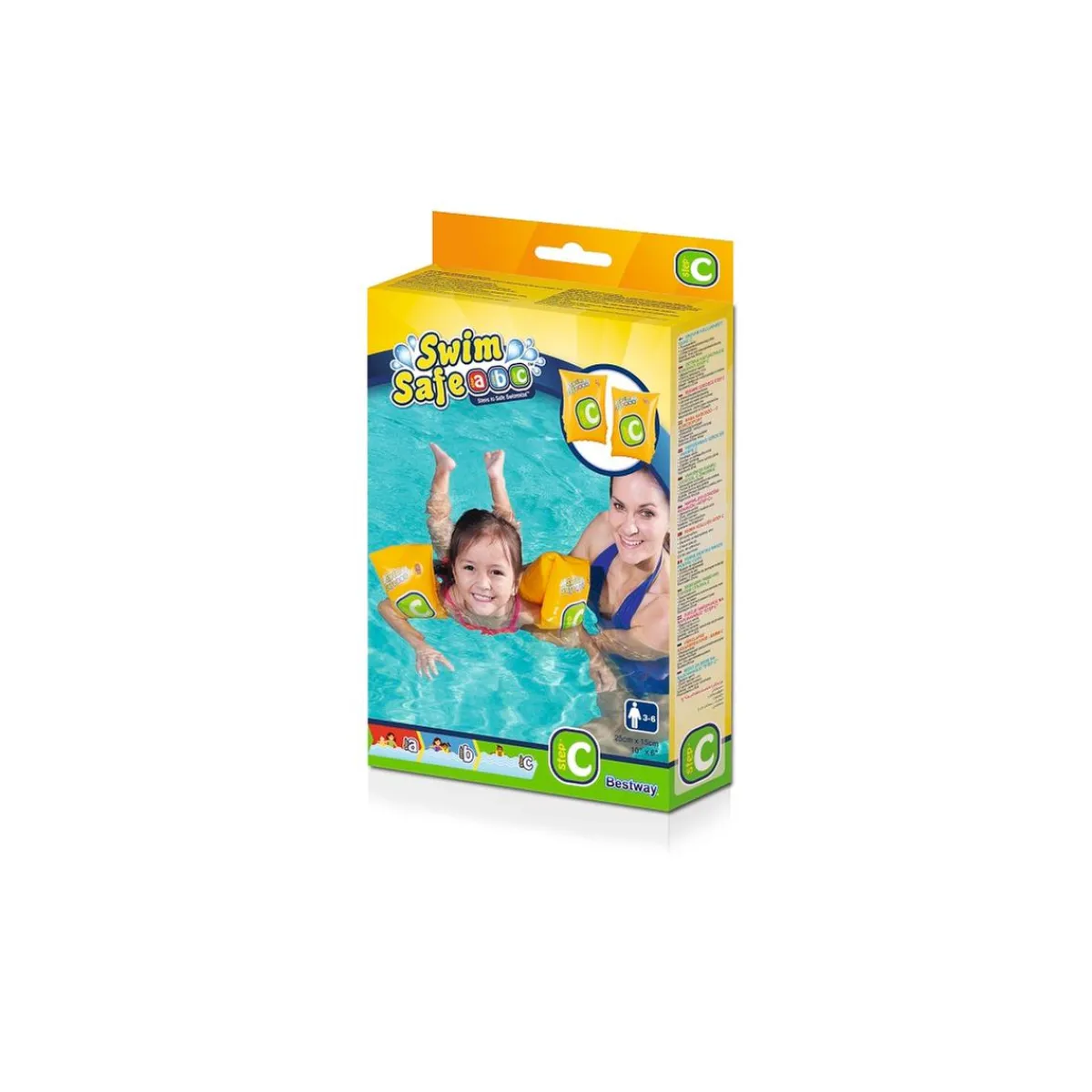 New Bestway - Manguitos Hinchables Infantiles tipo C Amarillo Bestway|Piscinas