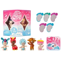 Hot Bibi-Chibis - Pack 5 figuras Coleccionables Y Mini Mundos