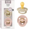 Hot - Pack 2 chupetes Colour 6-18 meses - Vanilla/Blush Biberones Y Chupetes·Chupetes