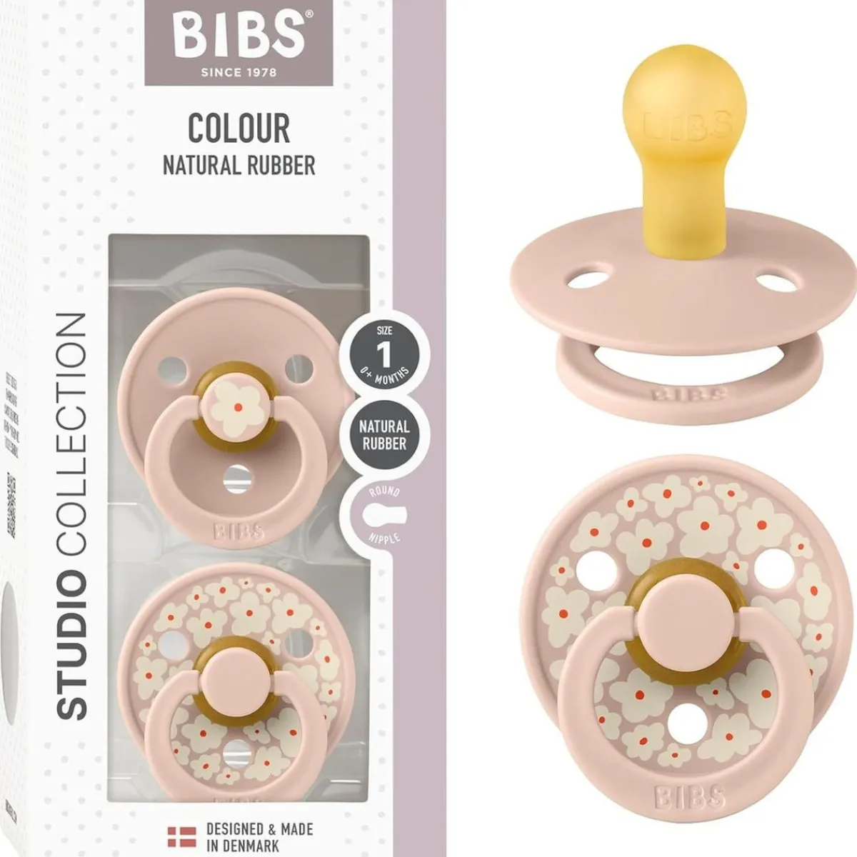 New - Pack 2 chupetes Colour 0-6 meses - Jasmine blush Biberones Y Chupetes·Chupetes