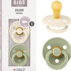 Discount - Pack 2 chupetes Colour 0-6 meses - Ivory/Sage Biberones Y Chupetes·Chupetes
