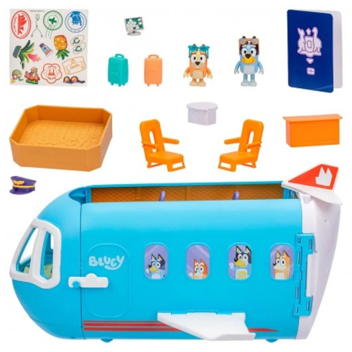 Best Bluey - Avión 3 en 1 Coleccionables Y Mini Mundos