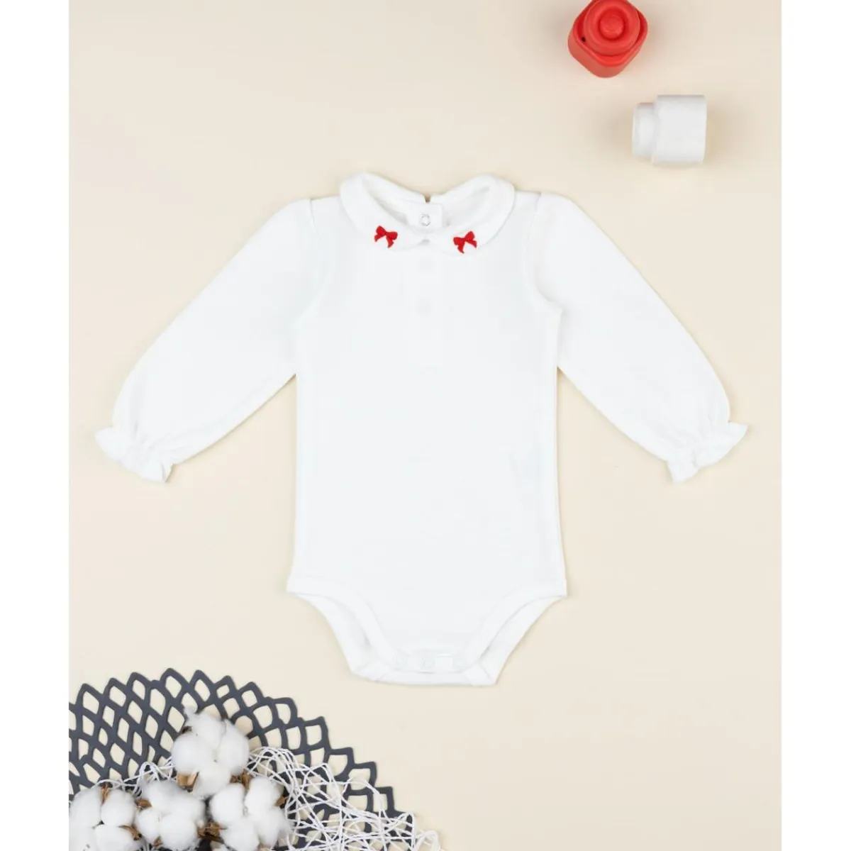 Clearance Body bebé niña blanco con bordado Ropa Y Accesorios·Bodies|Recién Nacido·Ropa Y Accesorios