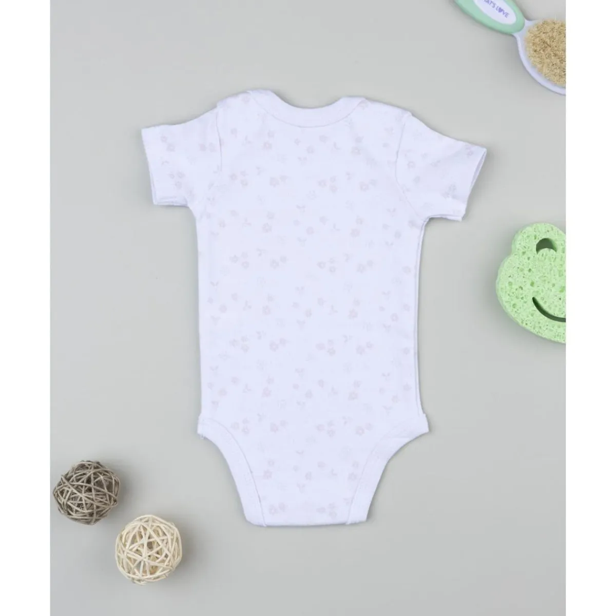 Outlet Body de bebé blanco con flores estampadas Ropa Y Accesorios·Bodies|Recién Nacido·Ropa Y Accesorios