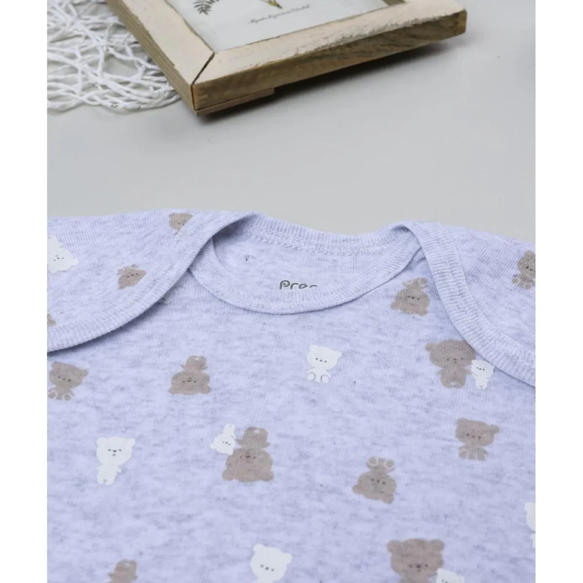 Discount Body gris con estampado de ositos para bebé Ropa Y Accesorios·Bodies|Recién Nacido·Ropa Y Accesorios