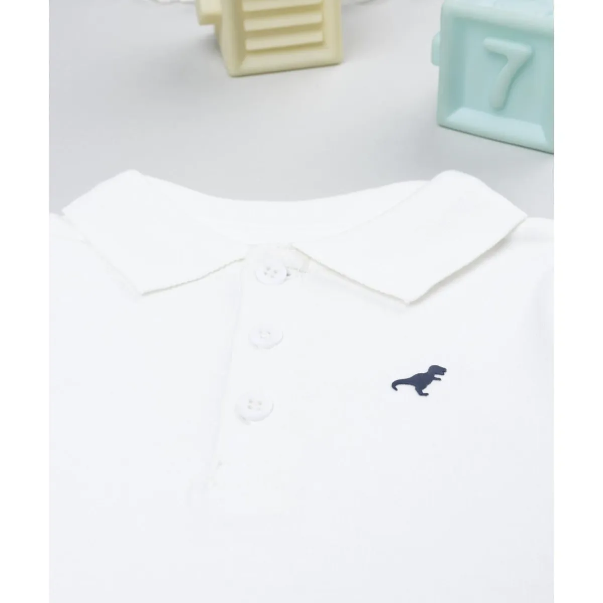 Body infantil blanco con bordado*Prenatal Hot