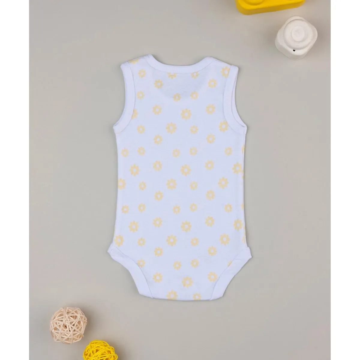 Outlet Body niña blanco margaritas amarillas Recién Nacido·Ropa Y Accesorios|Ropa Y Accesorios·Bodies