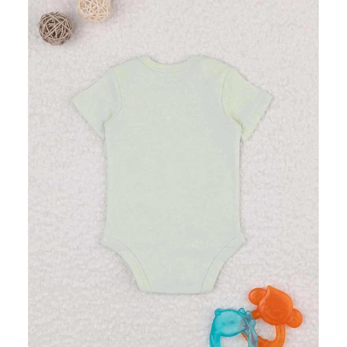 Body niña verde con flores estilizadas*Prenatal Best
