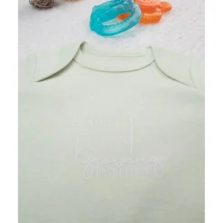 Body niña verde con flores estilizadas*Prenatal Best